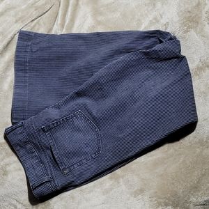 Y2k Banana Republic Wide Leg Striped Jeans Trouser SIZE 12 Black Gray
